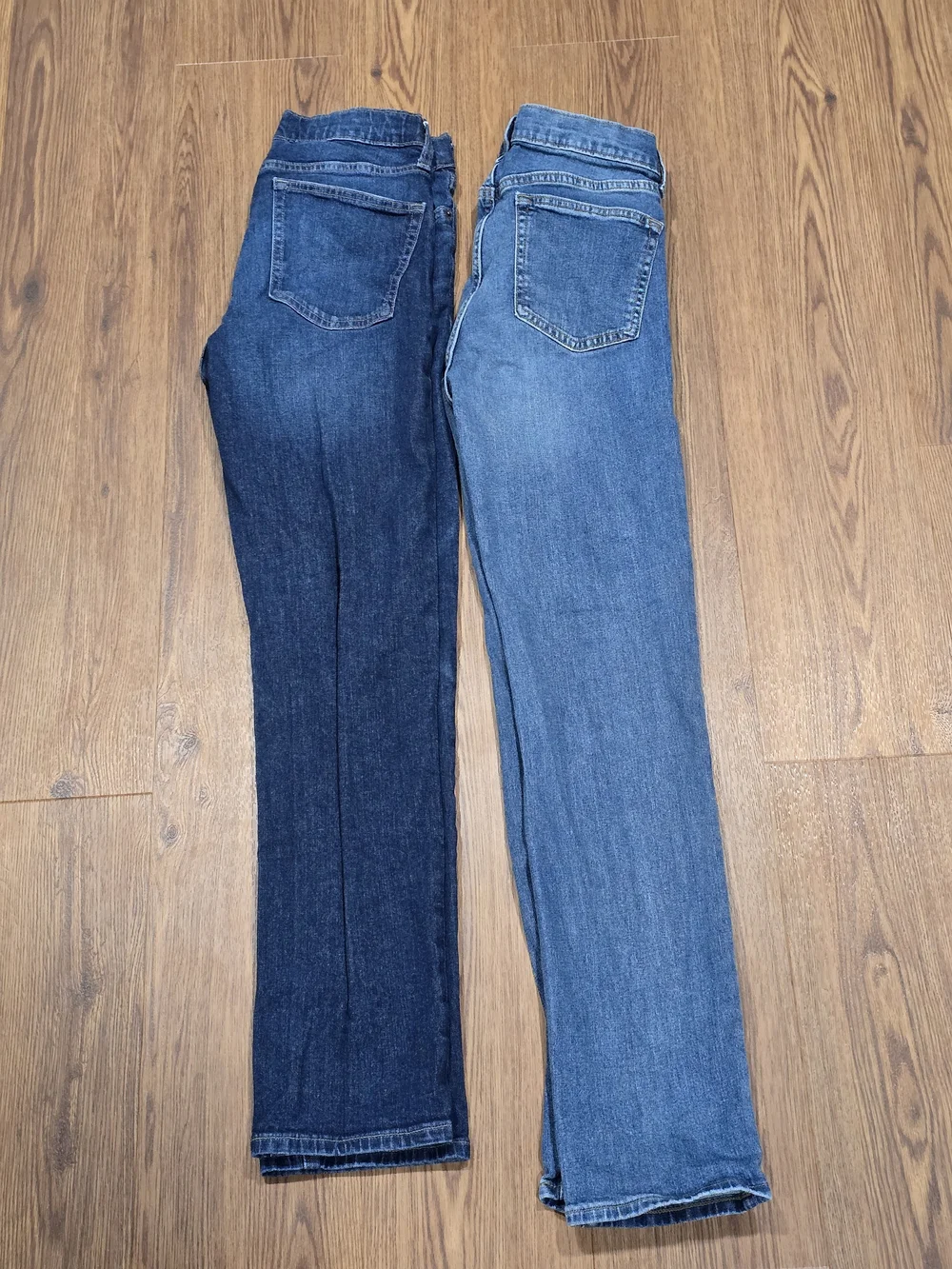 2 Pairs Of Old Navy Boys Straight Jeans - Dark Wash & Light Wash